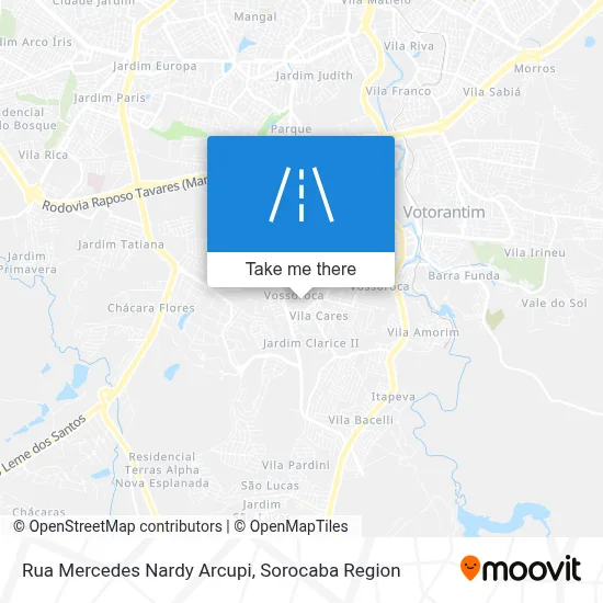 Rua Mercedes Nardy Arcupi map