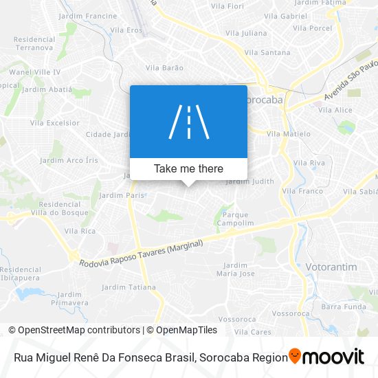 Rua Miguel Renê Da Fonseca Brasil map