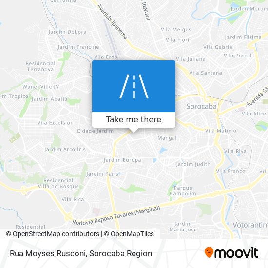 Rua Moyses Rusconi map