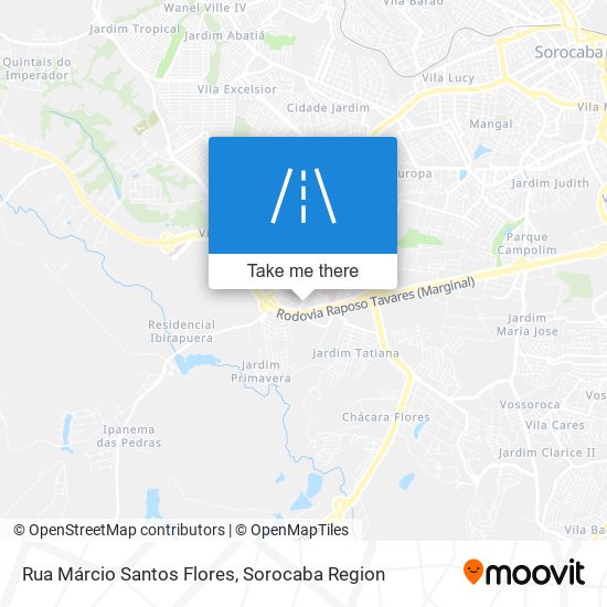 Mapa Rua Márcio Santos Flores