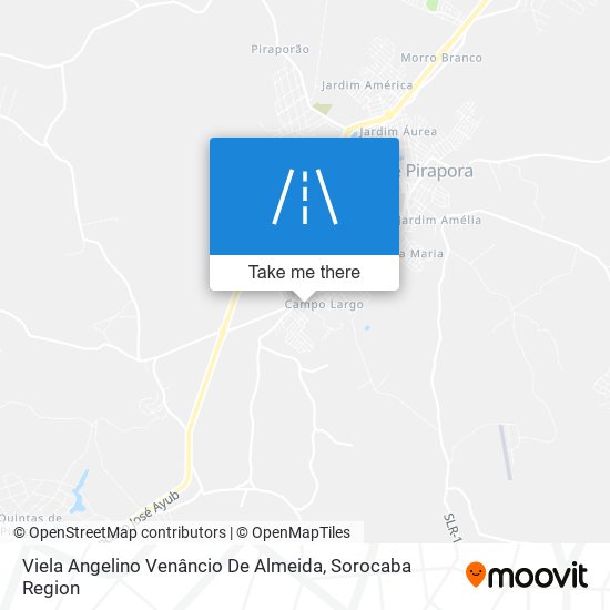 Mapa Viela Angelino Venâncio De Almeida