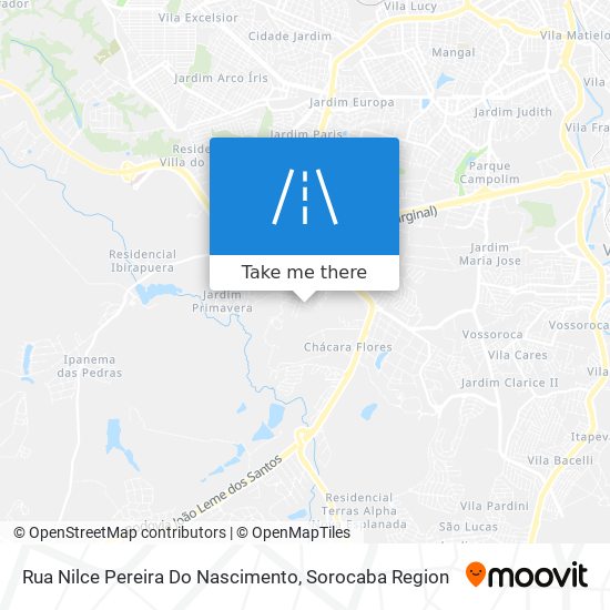 Rua Nilce Pereira Do Nascimento map