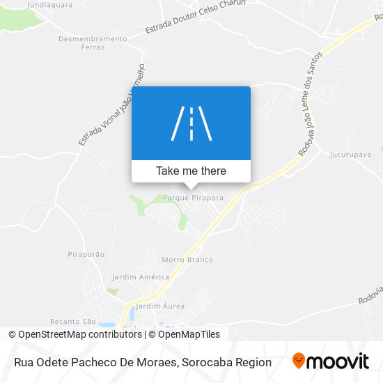 Rua Odete Pacheco De Moraes map