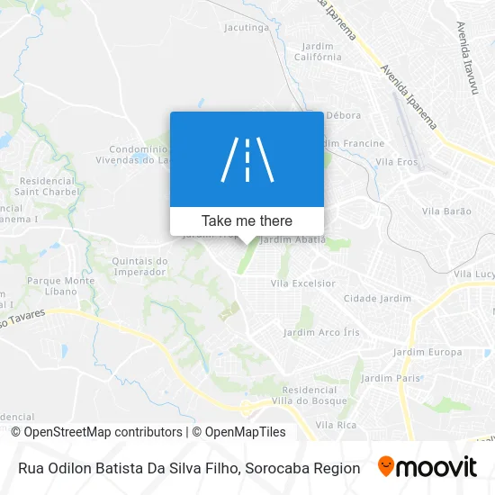 Rua Odilon Batista Da Silva Filho map