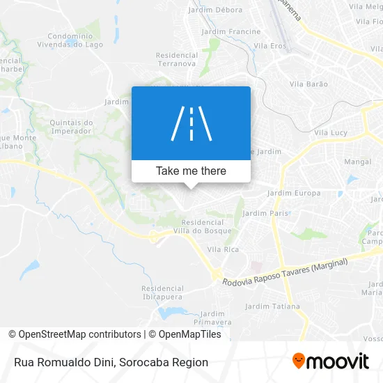 Rua Romualdo Dini map