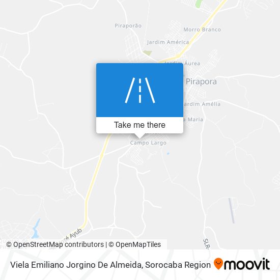 Mapa Viela Emiliano Jorgino De Almeida