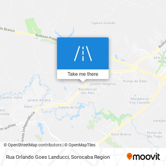 Rua Orlando Goes Landucci map