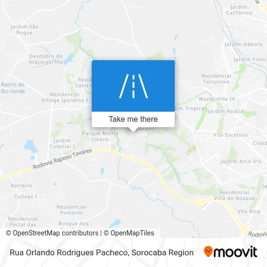 Rua Orlando Rodrigues Pacheco map