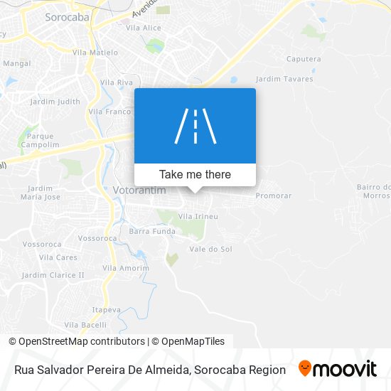 Mapa Rua Salvador Pereira De Almeida