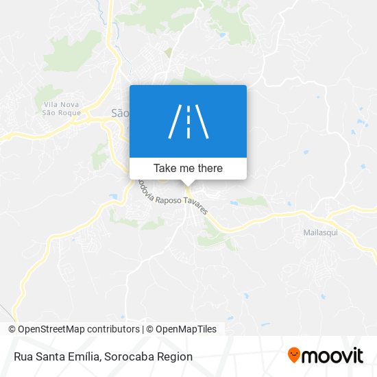 Mapa Rua Santa Emília