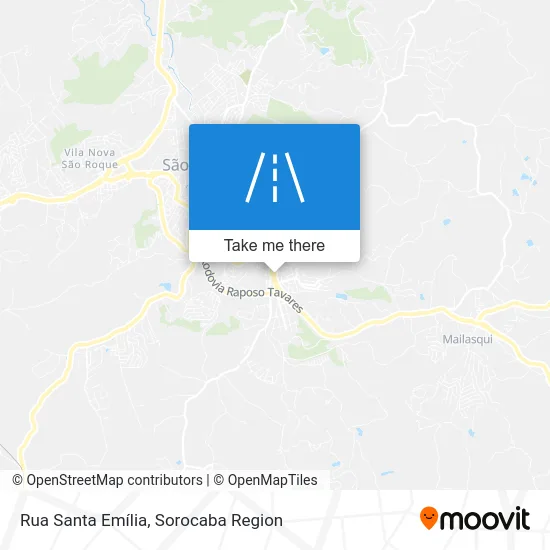 Rua Santa Emília map