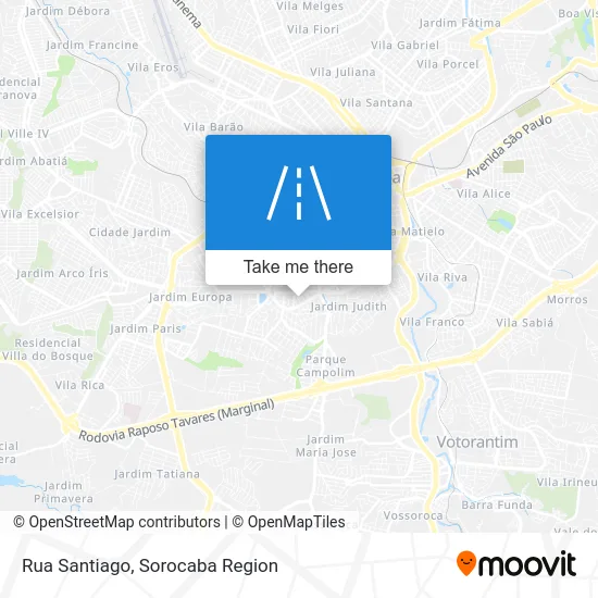 Rua Santiago map