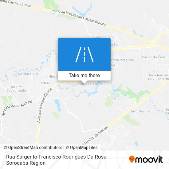Rua Sargento Francisco Rodrigues Da Rosa map