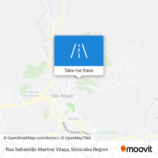 Mapa Rua Sebastião Martins Vilaça