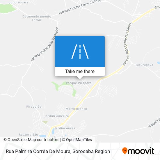 Mapa Rua Palmira Corrêa De Moura