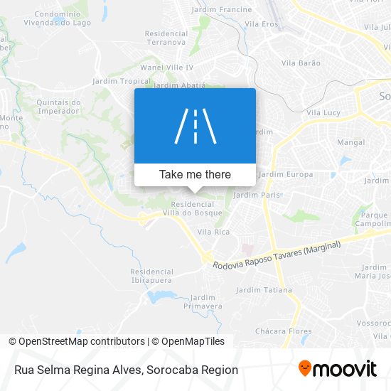 Mapa Rua Selma Regina Alves