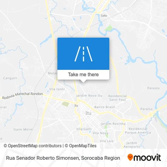 Rua Senador Roberto Simonsen map