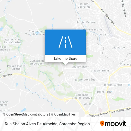 Rua Shalon Alves De Almeida map