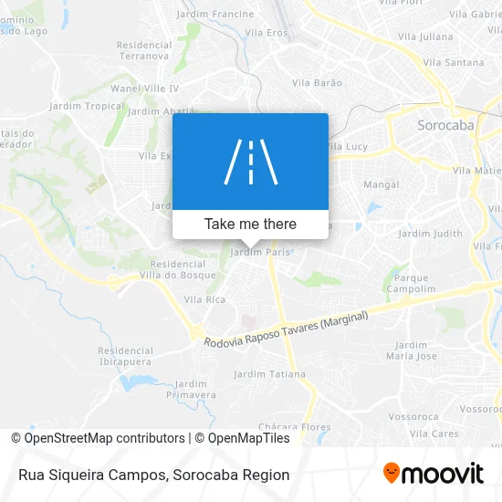 Rua Siqueira Campos map