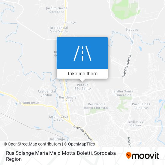 Rua Solange Maria Melo Motta Boletti map