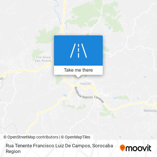 Mapa Rua Tenente Francisco Luiz De Campos