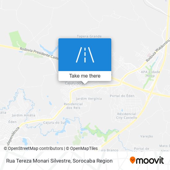 Rua Tereza Monari Silvestre map