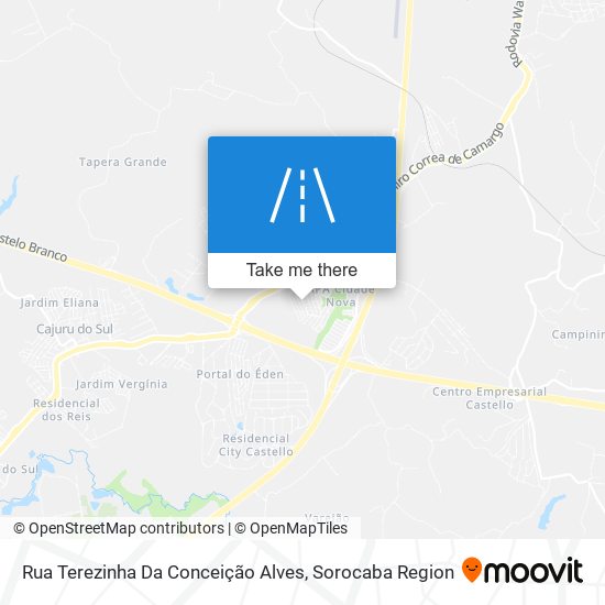 Rua Terezinha Da Conceição Alves map