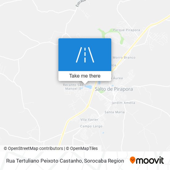 Mapa Rua Tertuliano Peixoto Castanho