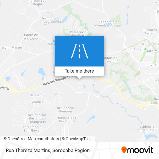 Mapa Rua Thereza Martins