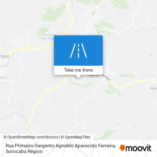 Mapa Rua Primeiro-Sargento Agnaldo Aparecido Ferreira