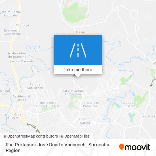 Mapa Rua Professor José Duarte Vannucchi