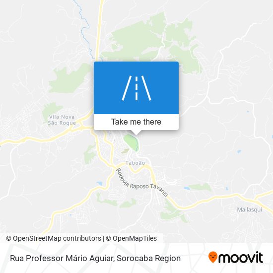 Mapa Rua Professor Mário Aguiar