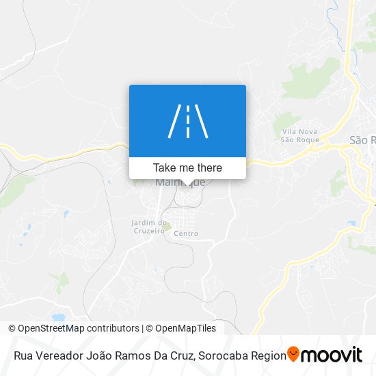 Mapa Rua Vereador João Ramos Da Cruz