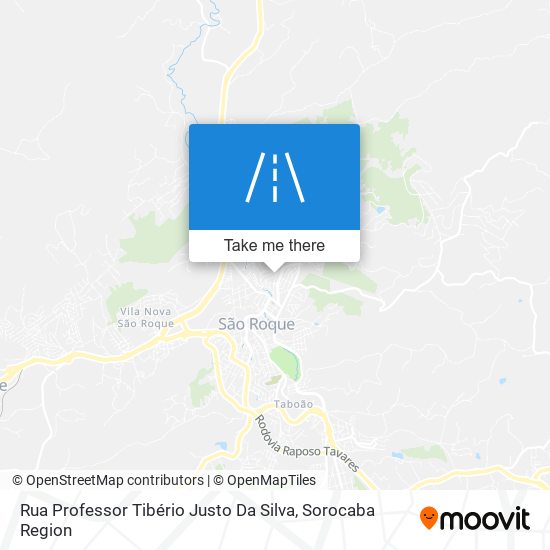 Mapa Rua Professor Tibério Justo Da Silva