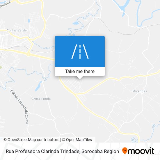 Mapa Rua Professora Clarinda Trindade