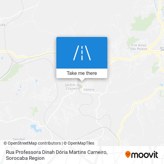 Mapa Rua Professora Dinah Dória Martins Carneiro