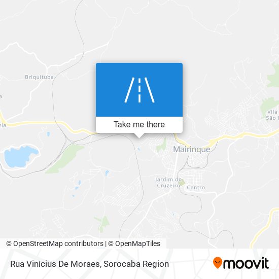 Mapa Rua Vinícius De Moraes