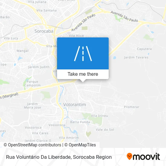 Rua Voluntário Da Liberdade map
