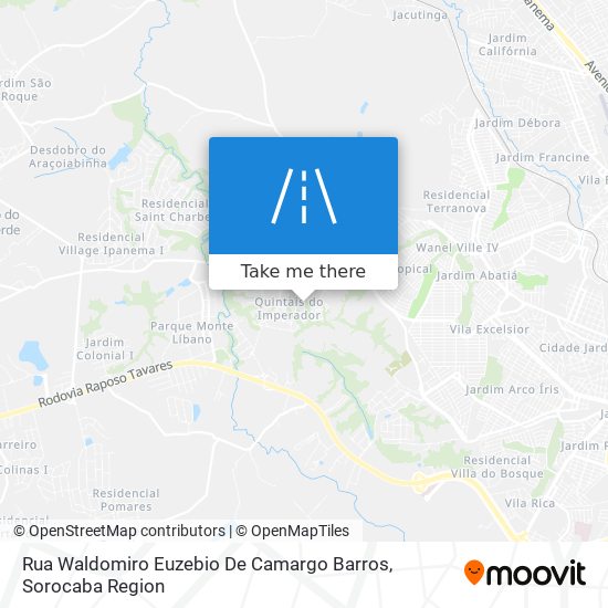 Rua Waldomiro Euzebio De Camargo Barros map