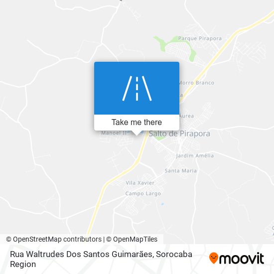 Rua Waltrudes Dos Santos Guimarães map