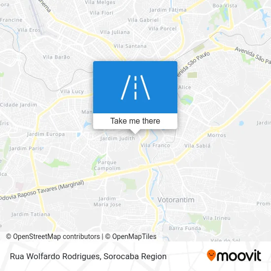 Rua Wolfardo Rodrigues map