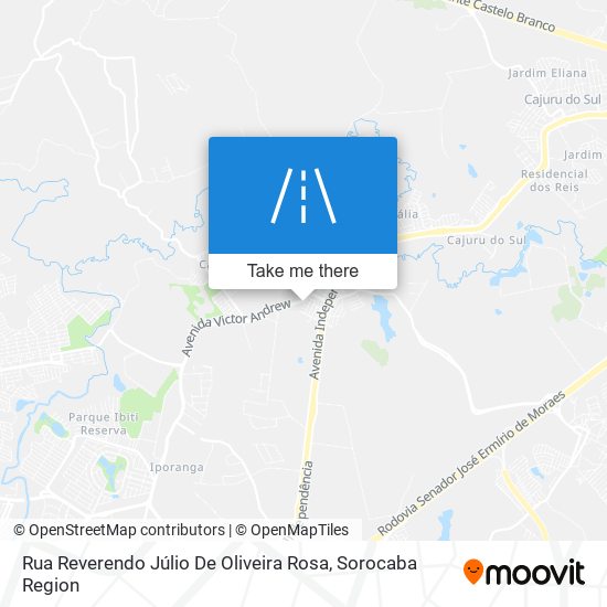 Rua Reverendo Júlio De Oliveira Rosa map