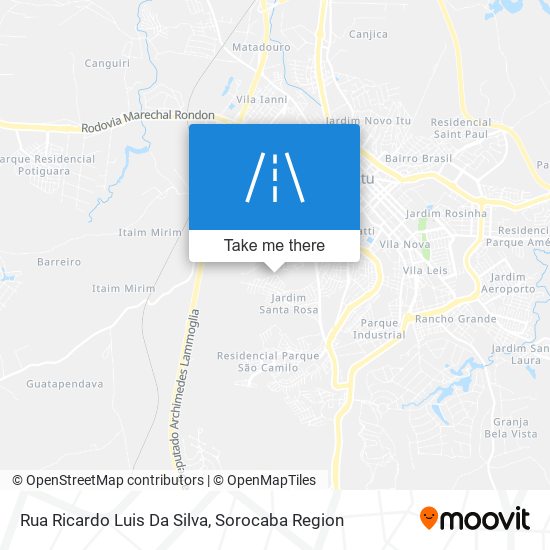 Rua Ricardo Luis Da Silva map