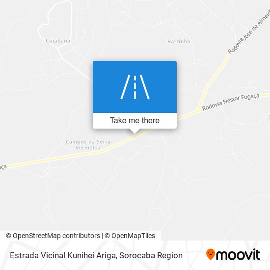 Mapa Estrada Vicinal Kunihei Ariga