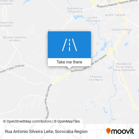 Rua Antonio Silveira Leite map