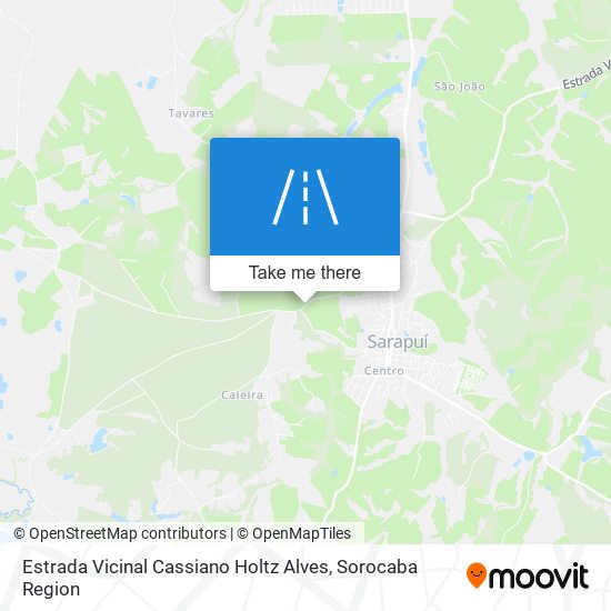 Mapa Estrada Vicinal Cassiano Holtz Alves