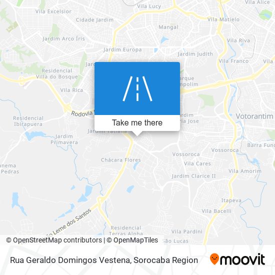 Rua Geraldo Domingos Vestena map