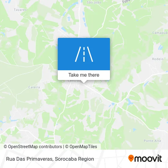 Rua Das Primaveras map