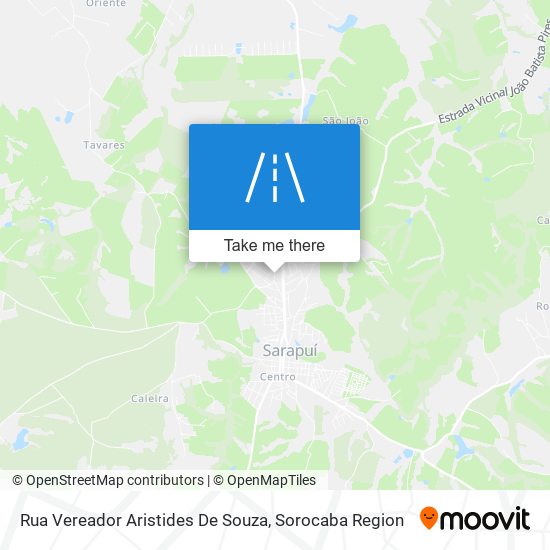 Mapa Rua Vereador Aristides De Souza