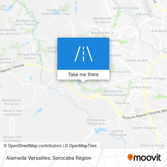 Alameda Versailles map